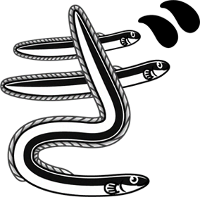 鰻のぎイラスト/文字_横