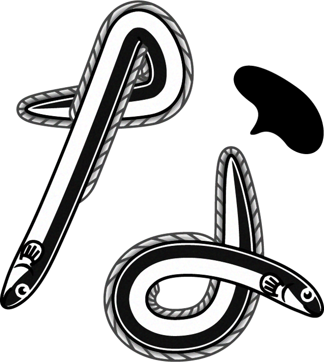 鰻のなイラスト/文字_横