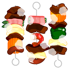 バーベキューのイラスト