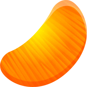 ミカンのイラスト/一粒