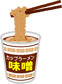 ラーメンのイラスト/とんこつ
