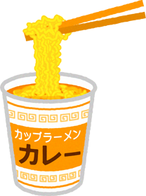 ラーメンのイラスト/とんこつ
