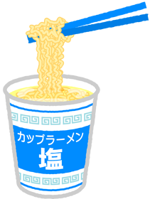 ラーメンのイラスト/とんこつ