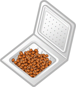 パックに入った納豆イラスト