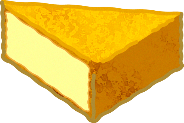 切った厚揚げイラスト