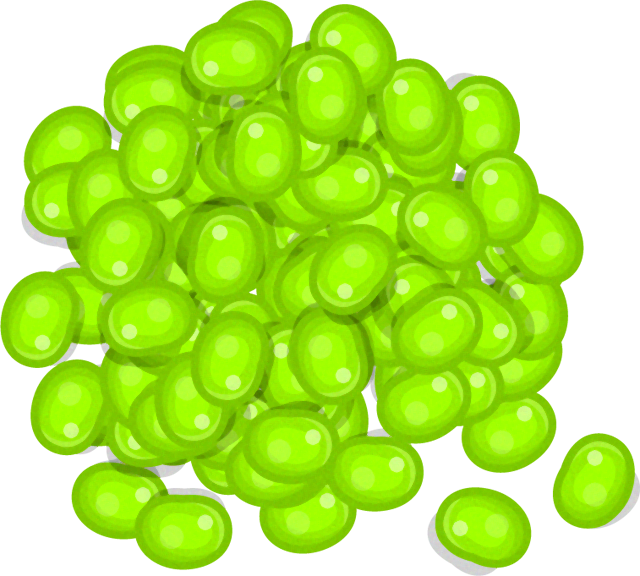 たくさんの枝豆イラスト