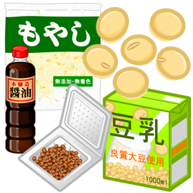 大豆食品イラスト