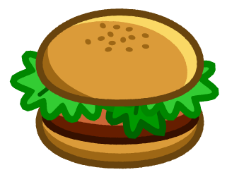 ハンバーガーのイラスト