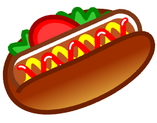 ホットドックのイラスト