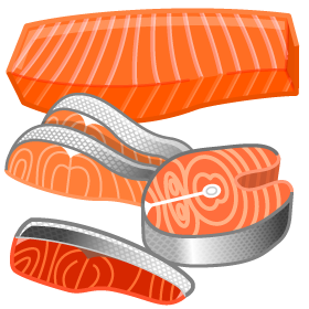 魚の切り身イラスト