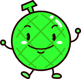 かわいいメロンのイラスト