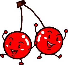 かわいいチェリーのイラスト