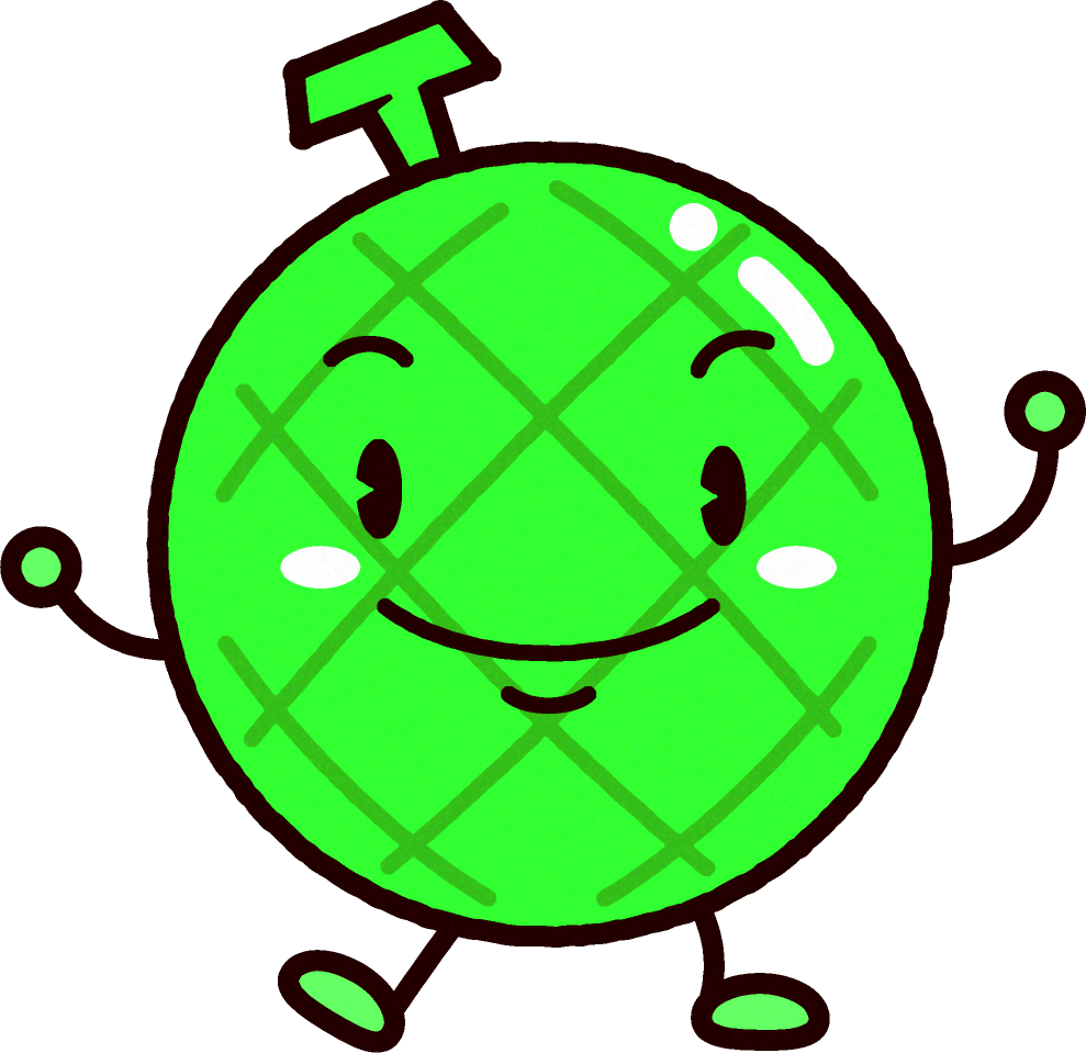 かわいいメロンのイラスト