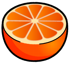 グレープフルーツのイラスト