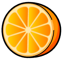 オレンジのイラスト