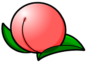 桃のイラスト
