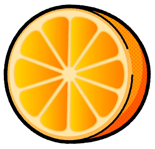 オレンジのイラスト