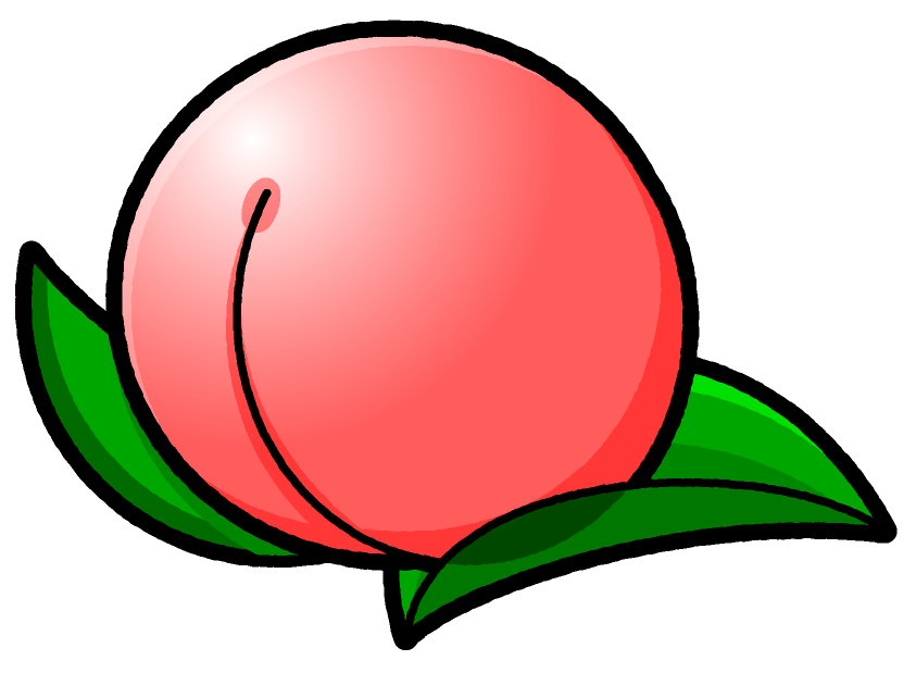 桃のイラスト