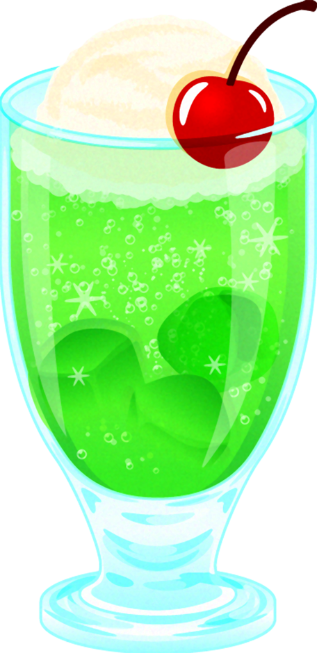 メロンジュースのイラスト