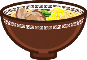 豚骨ラーメンのイラスト
