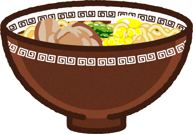 豚骨ラーメンのイラスト