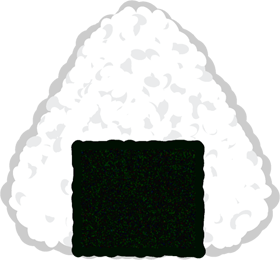 おにぎりイラスト/三角