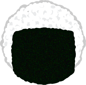 おにぎりイラスト/真ん丸