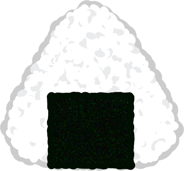 おにぎりイラスト/三角