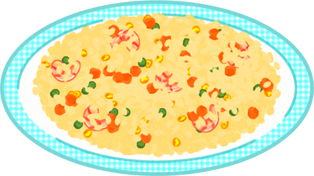 エビピラフのイラスト