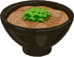 かけそばのイラスト