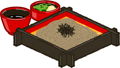ざるそばのイラスト