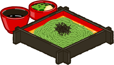 茶そばのイラスト