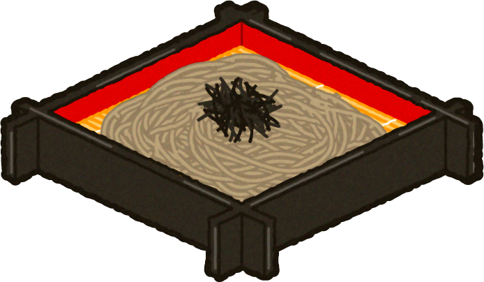 ざる蕎麦のイラスト