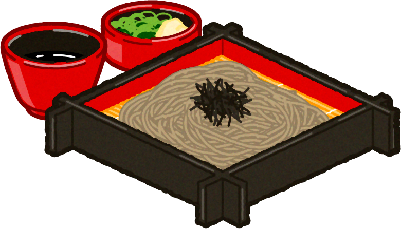 ざるそばのイラスト