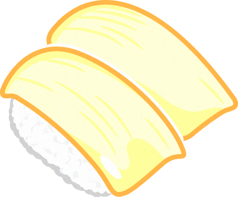 握り寿司のイラスト/イカ