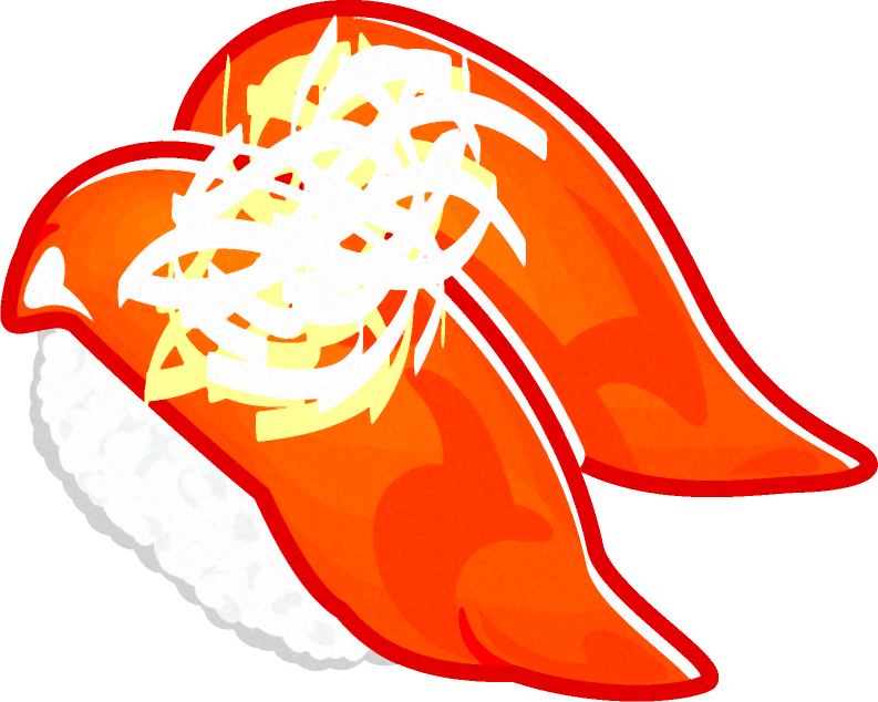 握り寿司のイラスト/サーモン