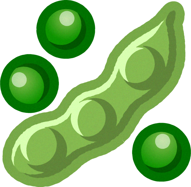 枝豆のイラスト