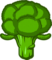ブロッコリーのイラスト/1つ