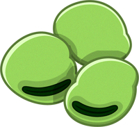 空豆のイラスト/3つ