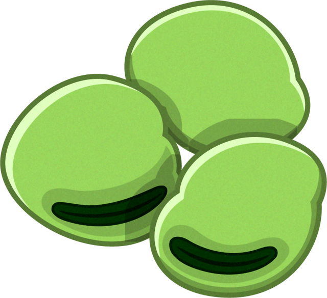 空豆のイラスト/3つ