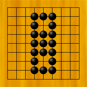 二眼のイラスト/囲碁ルール