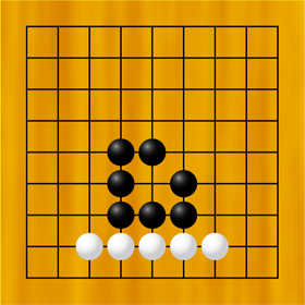 ～目のイラスト/囲碁ルール