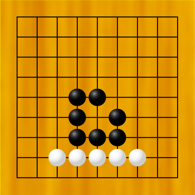 ～目のイラスト/囲碁ルール