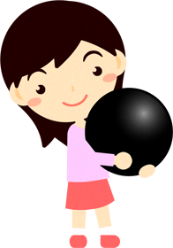 黒い碁石を持つ子供のイラスト2/女の子</strong></p>	
						</div>