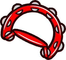 タンバリンのイラスト