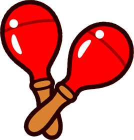 マラカスのイラスト