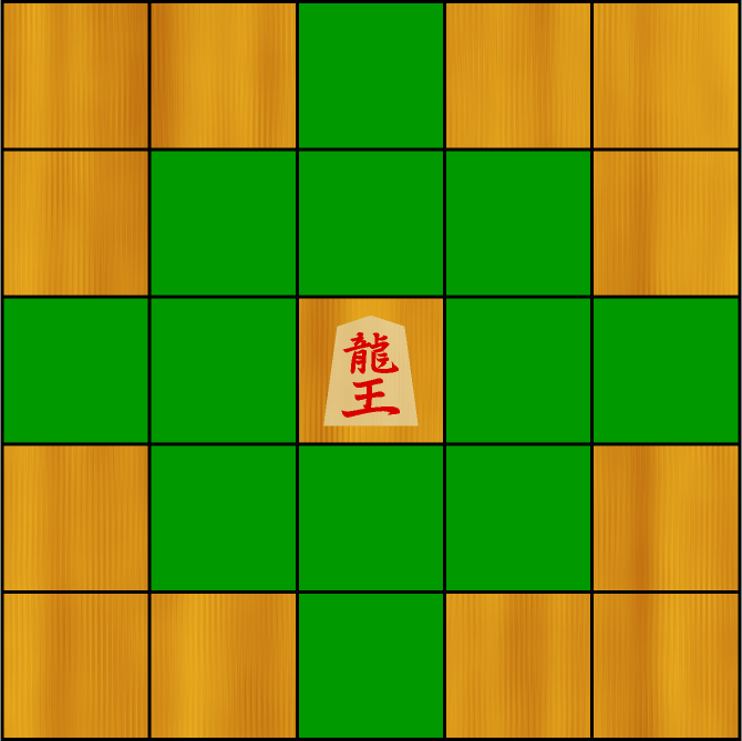 龍王の動き方イラスト