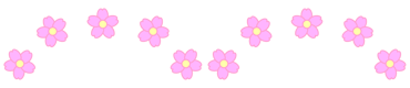 桜の花ライン・罫線イラスト/アーチ