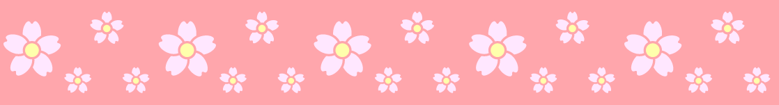 桜ライン・罫線イラスト/帯