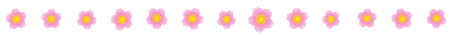 桜の花ライン・罫線イラスト/グラデーション